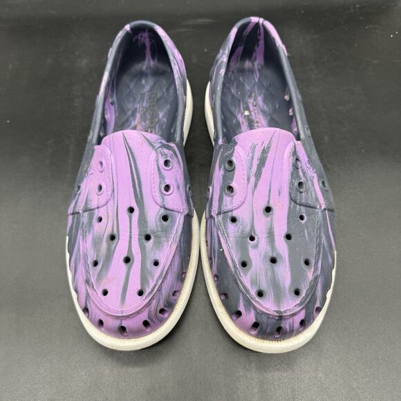 Sperry Authentic Original Float Boat Shoe Mens Size 6 Womens Size 8 Purple Black - Picture 3 of 7